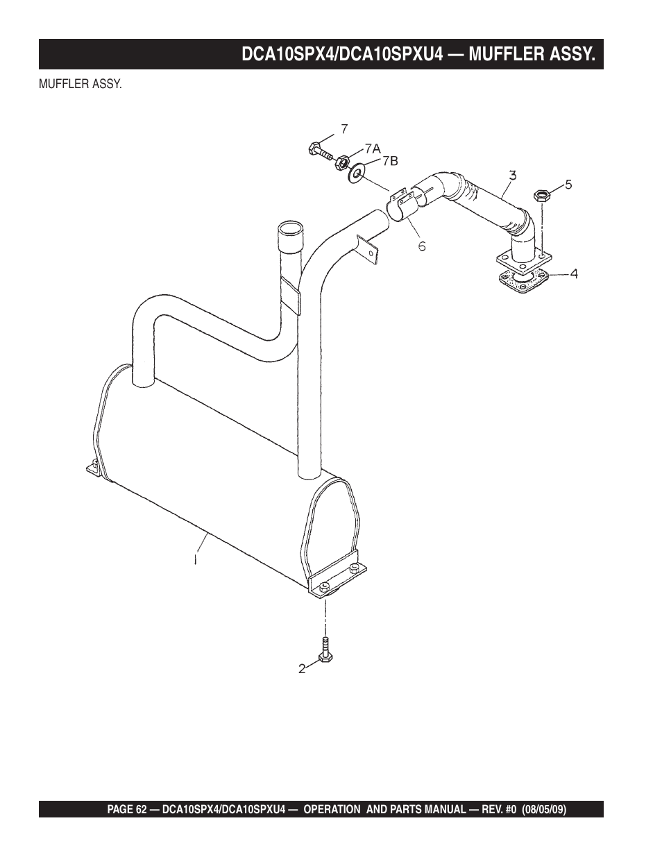 Multiquip MQ Power Whisperwatt 50 Hz Generator DCA10SPXU4 User Manual | Page 62 / 76