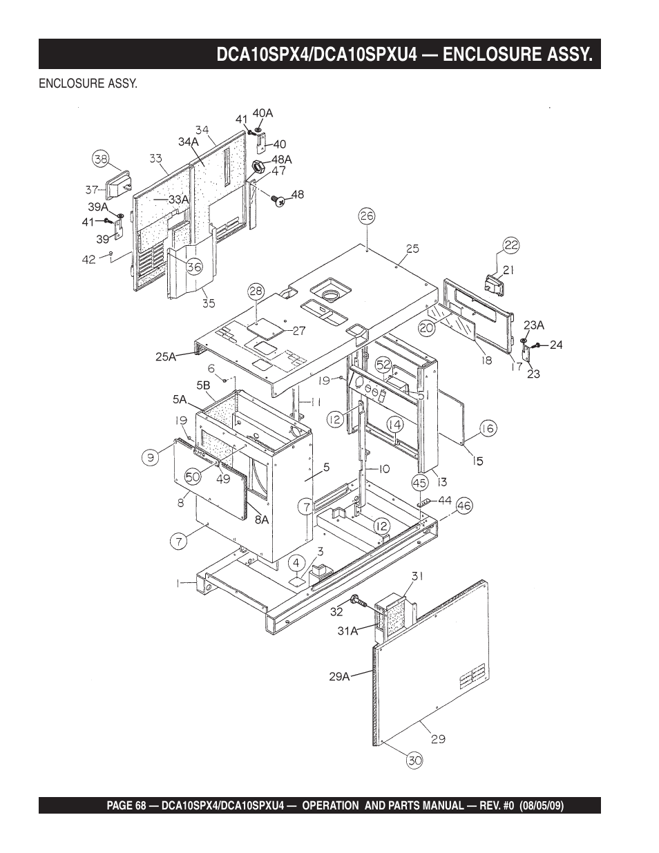 Multiquip MQ Power Whisperwatt 50 Hz Generator DCA10SPXU4 User Manual | Page 68 / 76