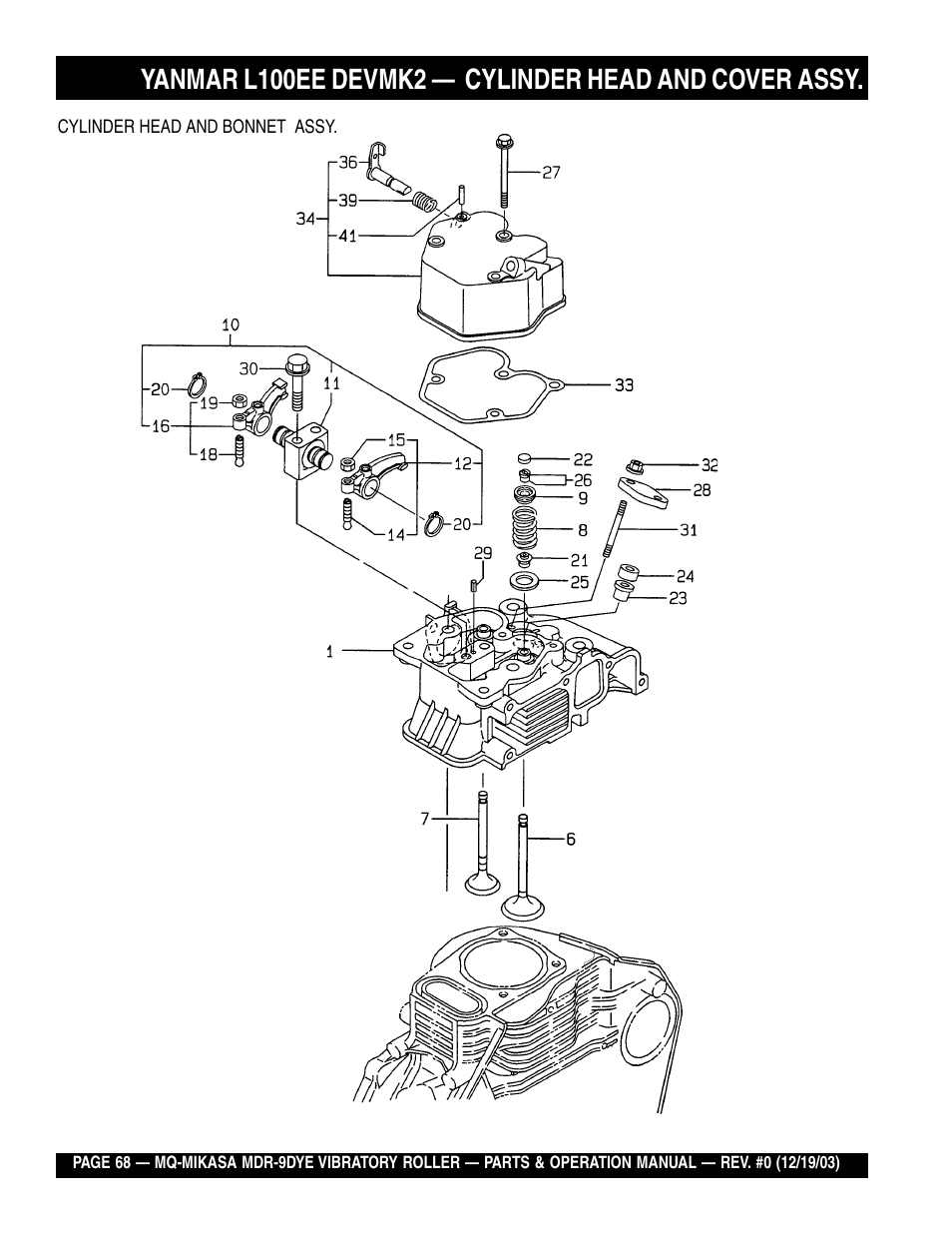 Multiquip Mikasa Vibratory Walk-Behind Roller MDR-9DYE User Manual | Page 68 / 90