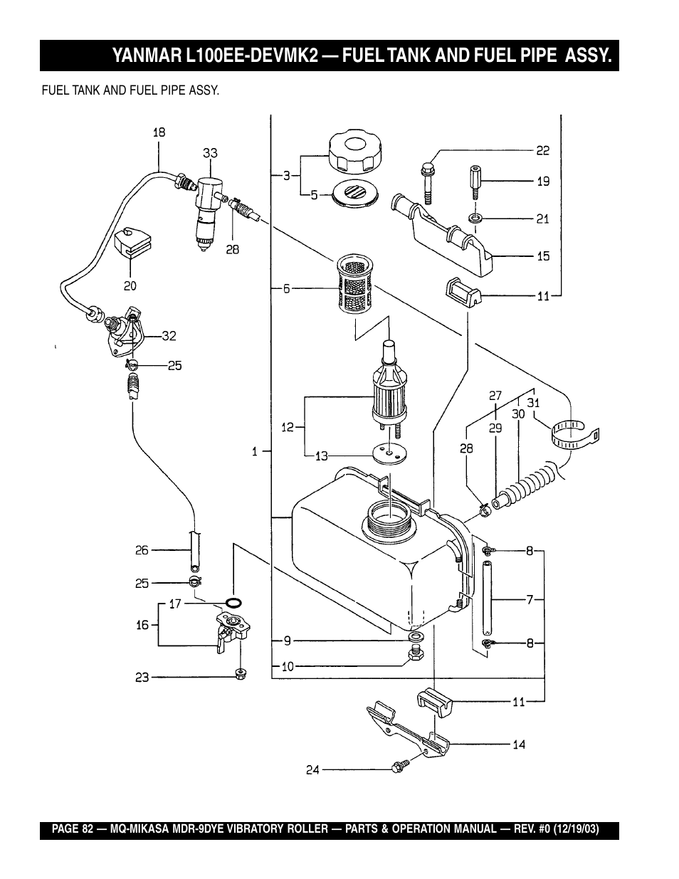 Multiquip Mikasa Vibratory Walk-Behind Roller MDR-9DYE User Manual | Page 82 / 90