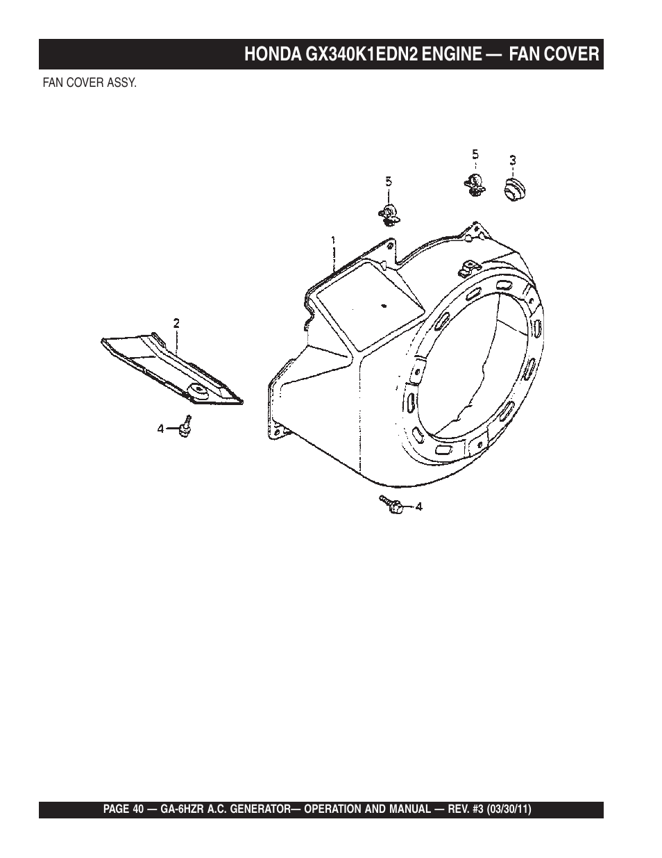 Multiquip GA6HZR User Manual | Page 40 / 70