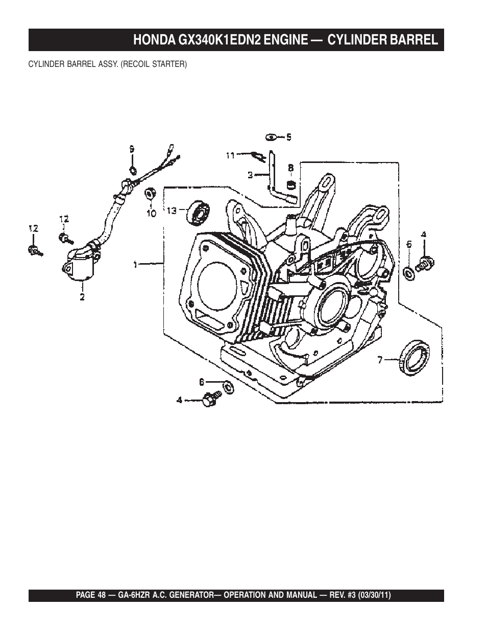 Multiquip GA6HZR User Manual | Page 48 / 70