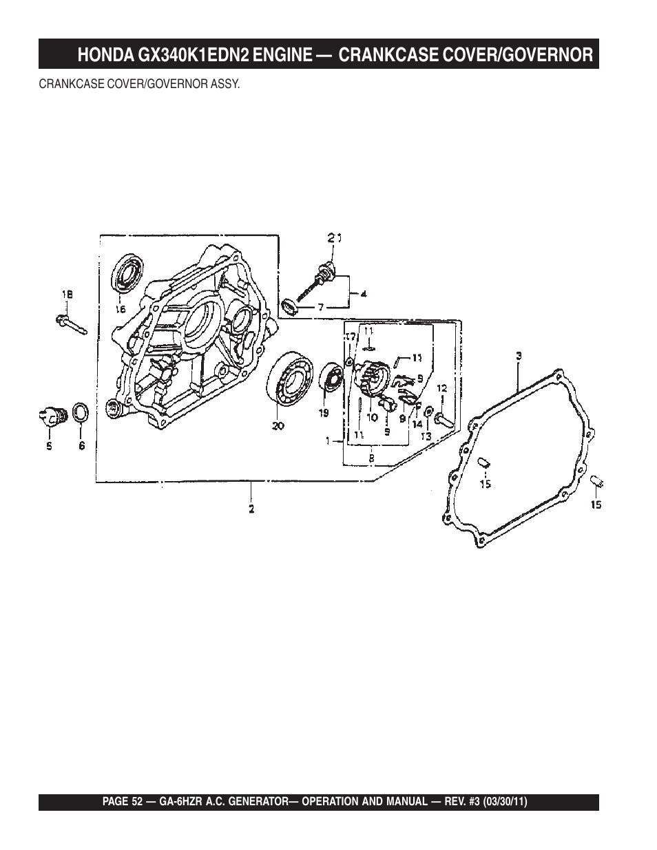 Multiquip GA6HZR User Manual | Page 52 / 70