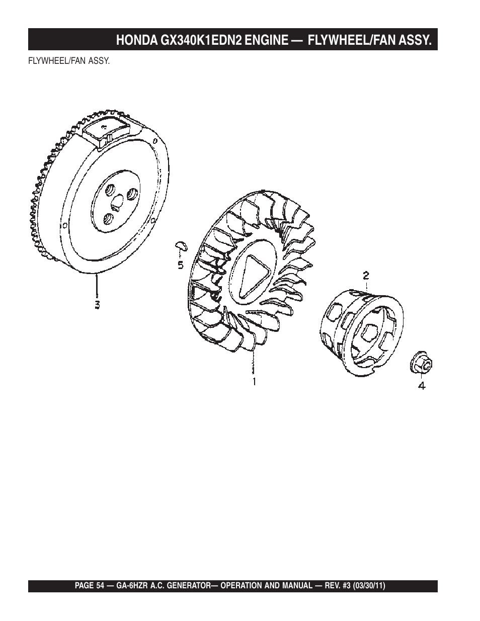 Multiquip GA6HZR User Manual | Page 54 / 70