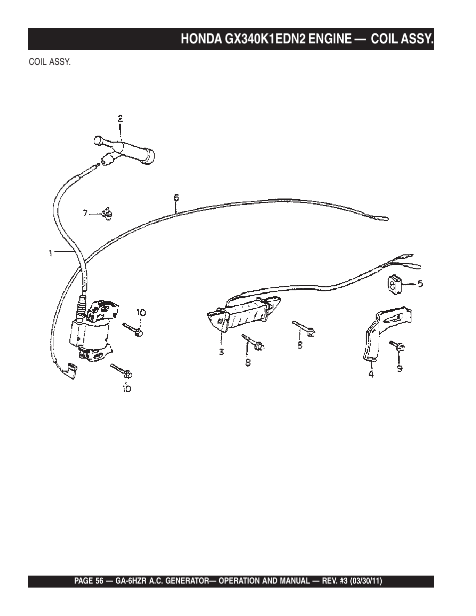 Multiquip GA6HZR User Manual | Page 56 / 70