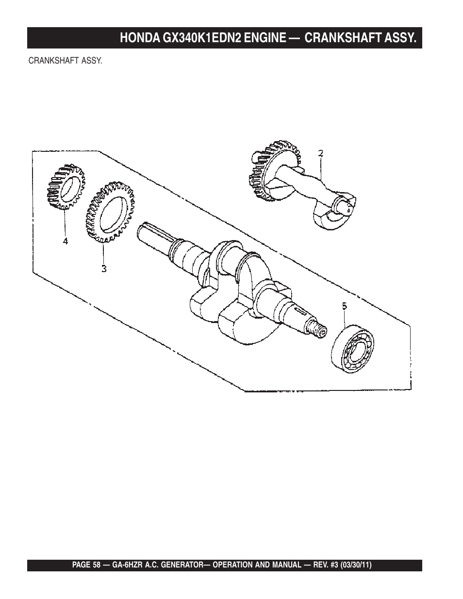 Multiquip GA6HZR User Manual | Page 58 / 70