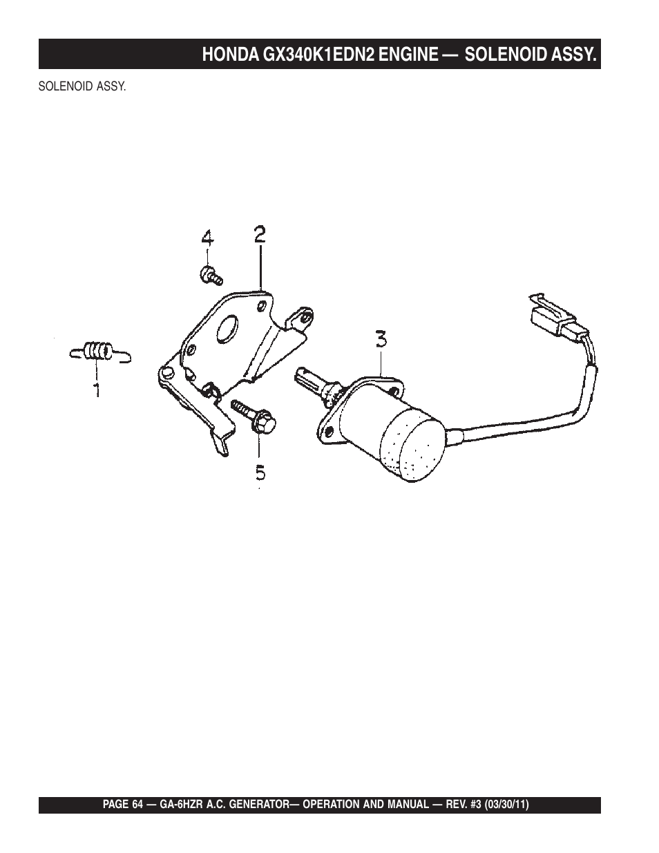 Multiquip GA6HZR User Manual | Page 64 / 70