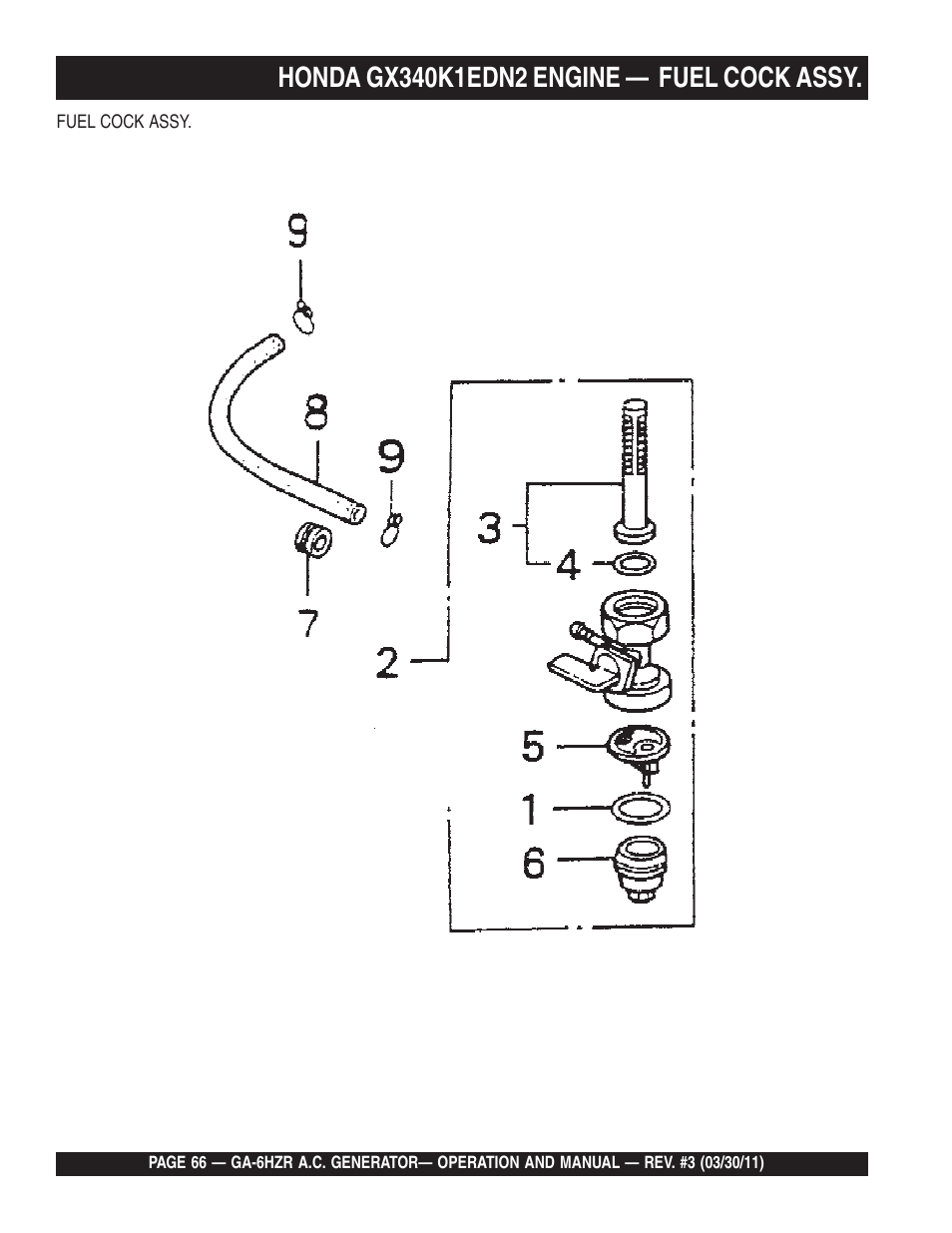 Multiquip GA6HZR User Manual | Page 66 / 70