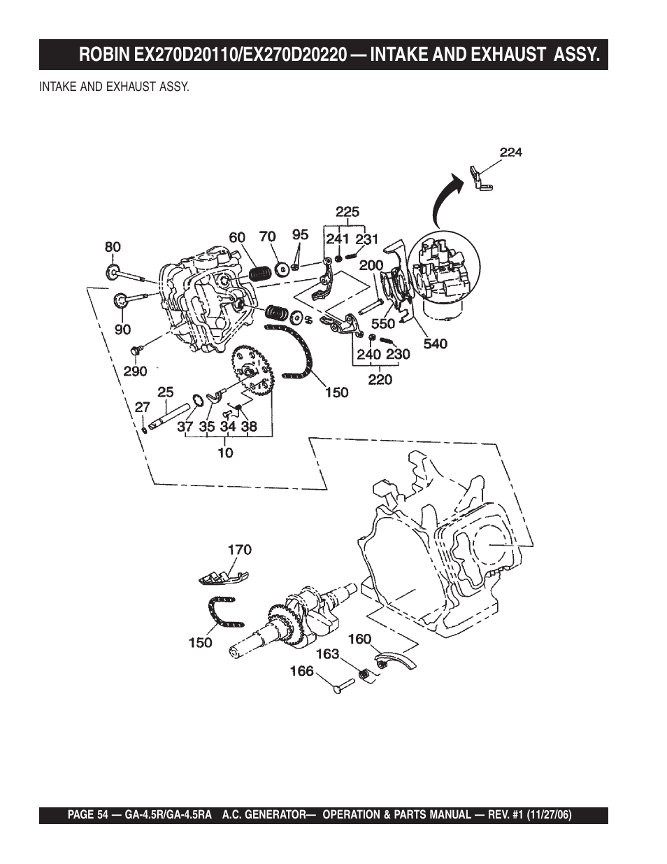 Multiquip Portable AC Generator GA4.5R User Manual | Page 54 / 68