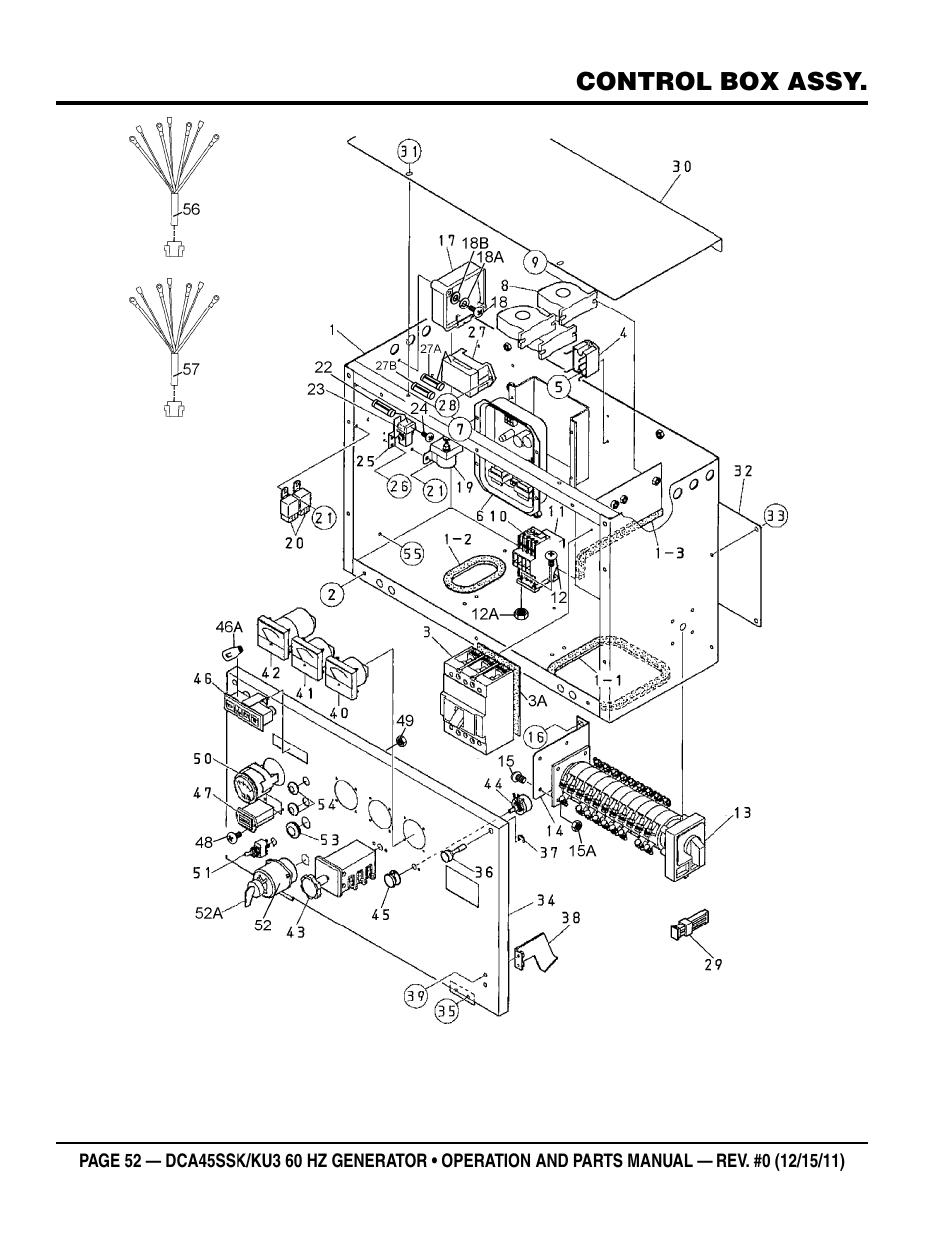 Multiquip 60Hz Whisperwatt Generator DCA45SSKU3 User Manual | Page 52 / 78