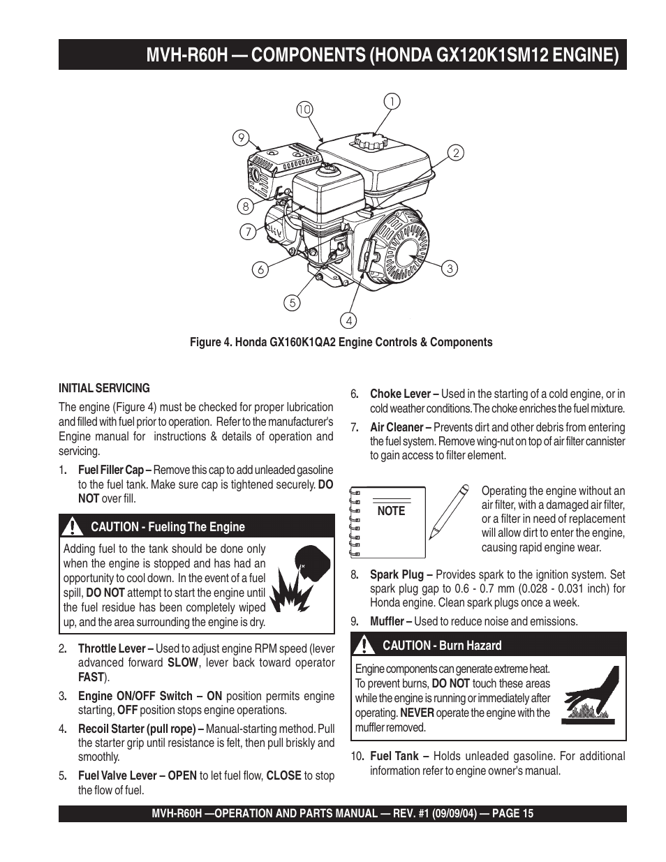 Multiquip Mikasa Reversable Plate Compator MVH-R60H User Manual | Page 15 / 80