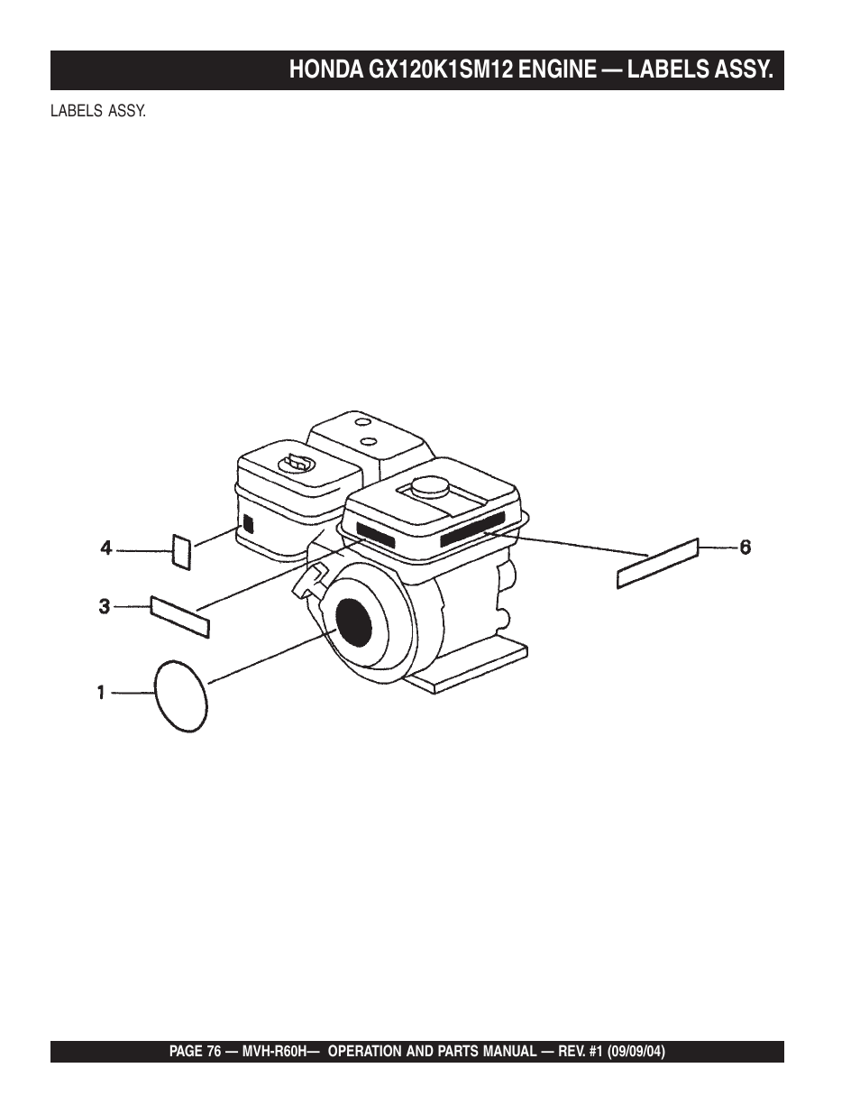 Multiquip Mikasa Reversable Plate Compator MVH-R60H User Manual | Page 76 / 80