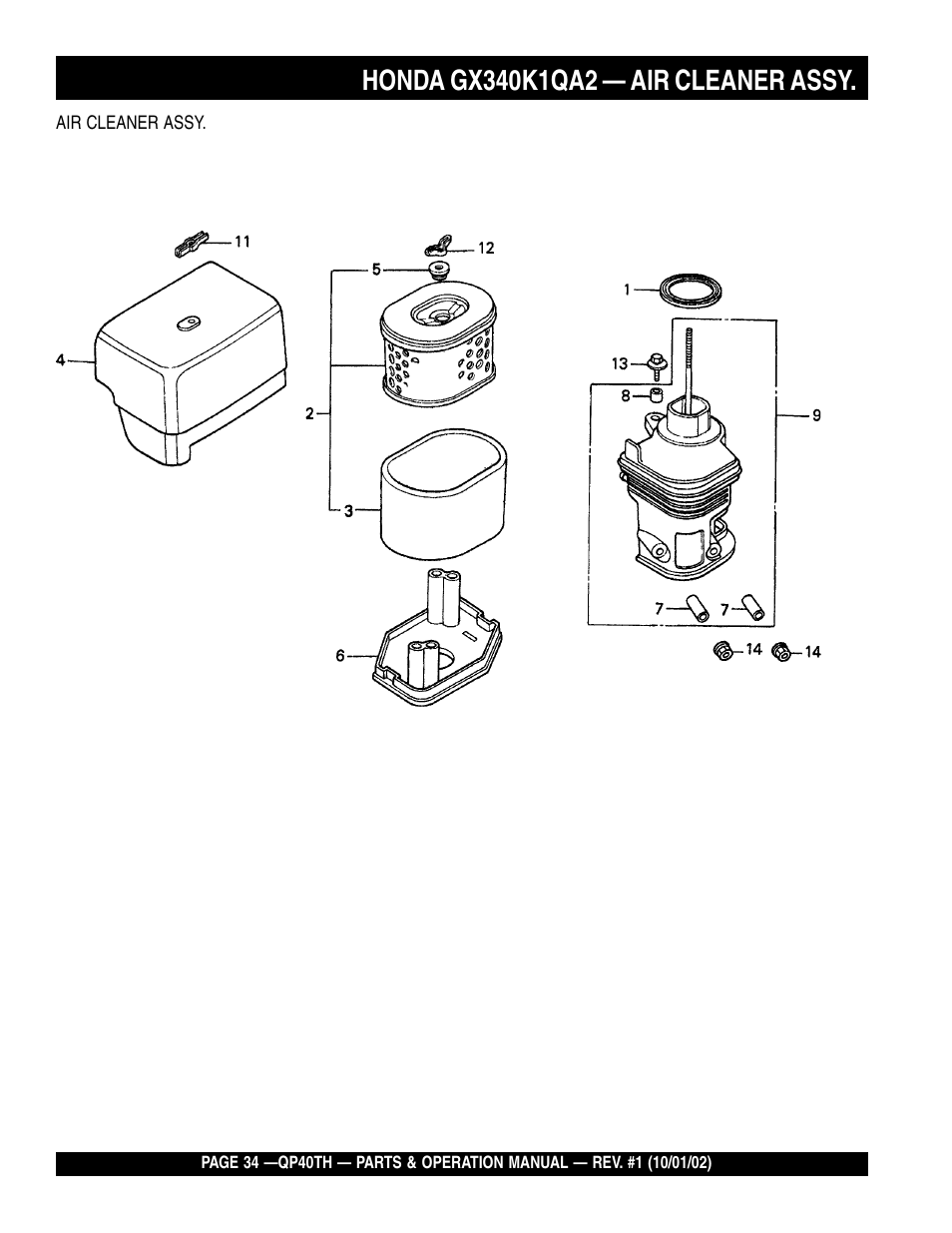 Multiquip GAS POWERED TRASH PUMP QP40TH User Manual | Page 34 / 70