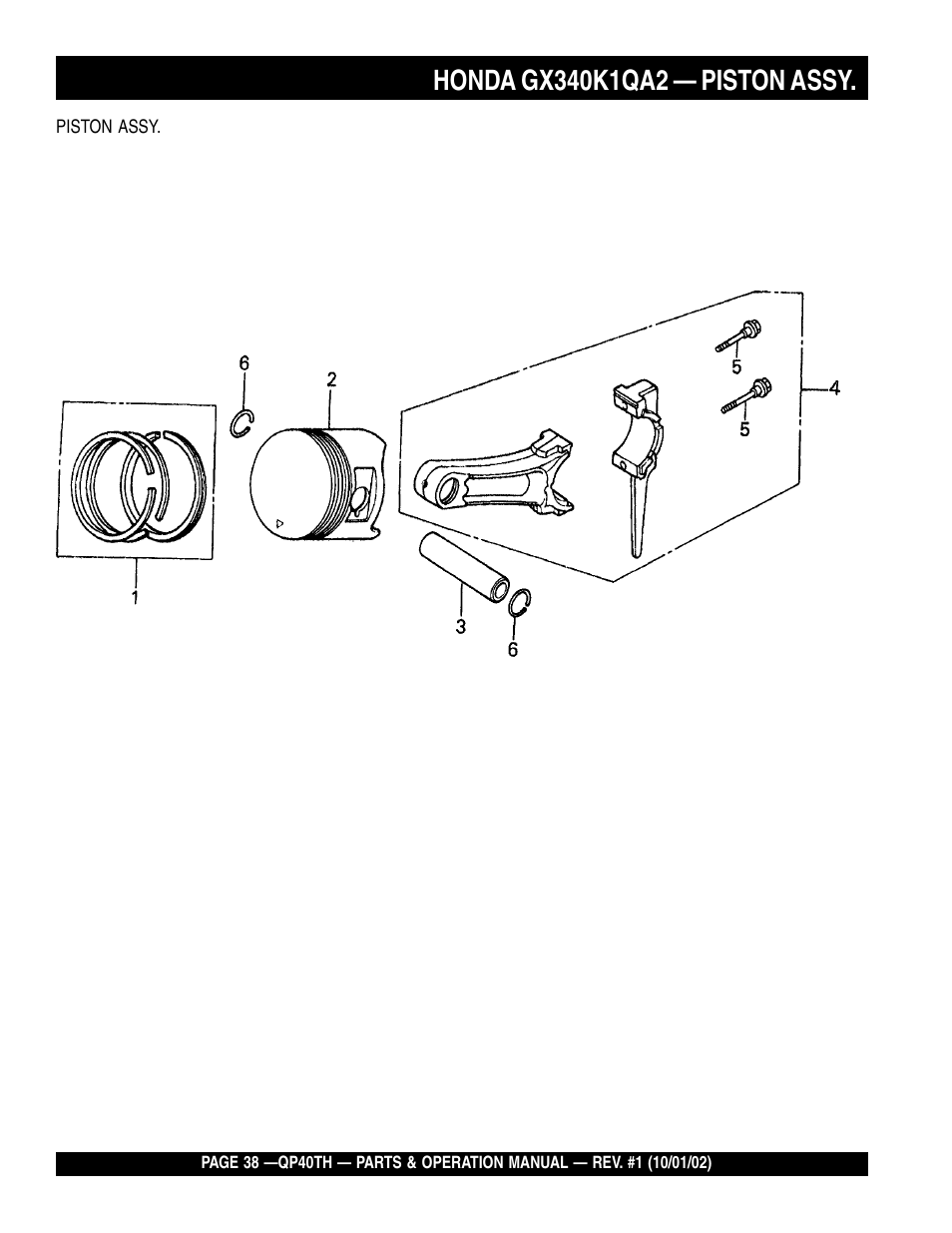Multiquip GAS POWERED TRASH PUMP QP40TH User Manual | Page 38 / 70