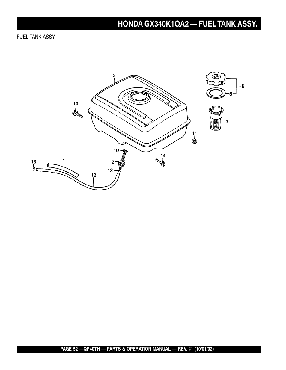 Multiquip GAS POWERED TRASH PUMP QP40TH User Manual | Page 52 / 70