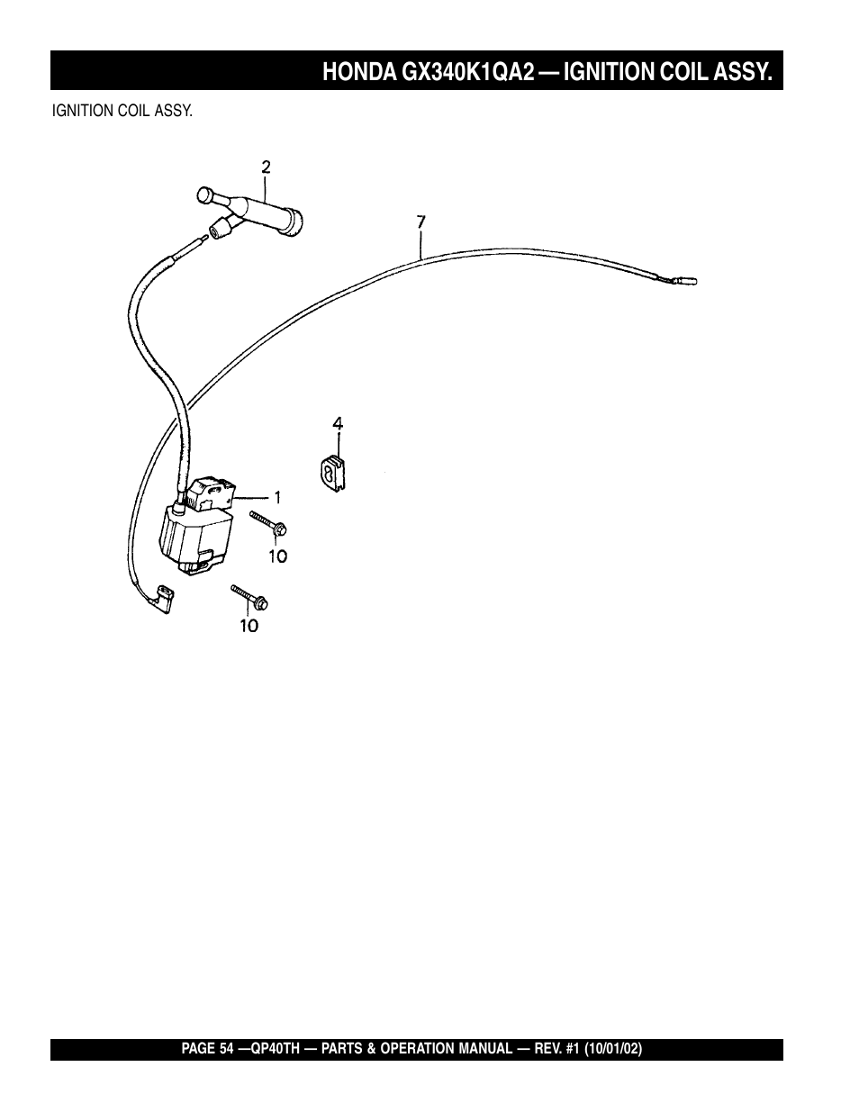 Multiquip GAS POWERED TRASH PUMP QP40TH User Manual | Page 54 / 70