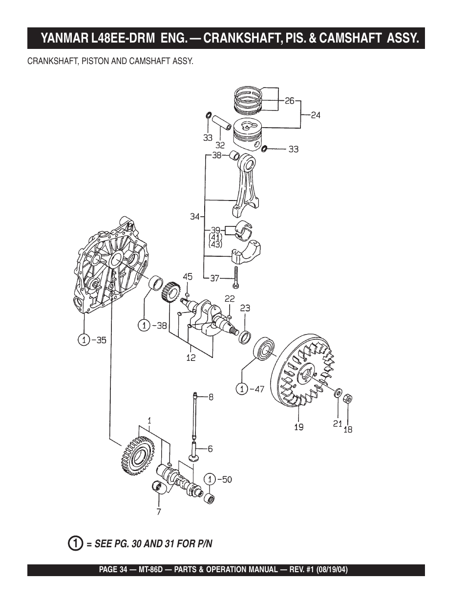 Multiquip Tamping Rammer Mikasa MT-86D User Manual | Page 34 / 50