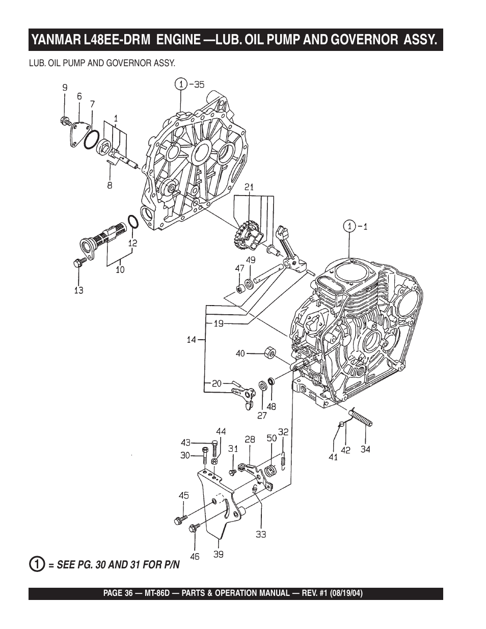 Multiquip Tamping Rammer Mikasa MT-86D User Manual | Page 36 / 50