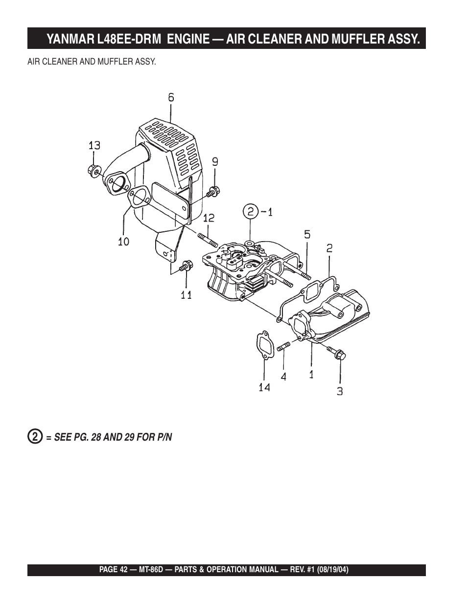 Multiquip Tamping Rammer Mikasa MT-86D User Manual | Page 42 / 50