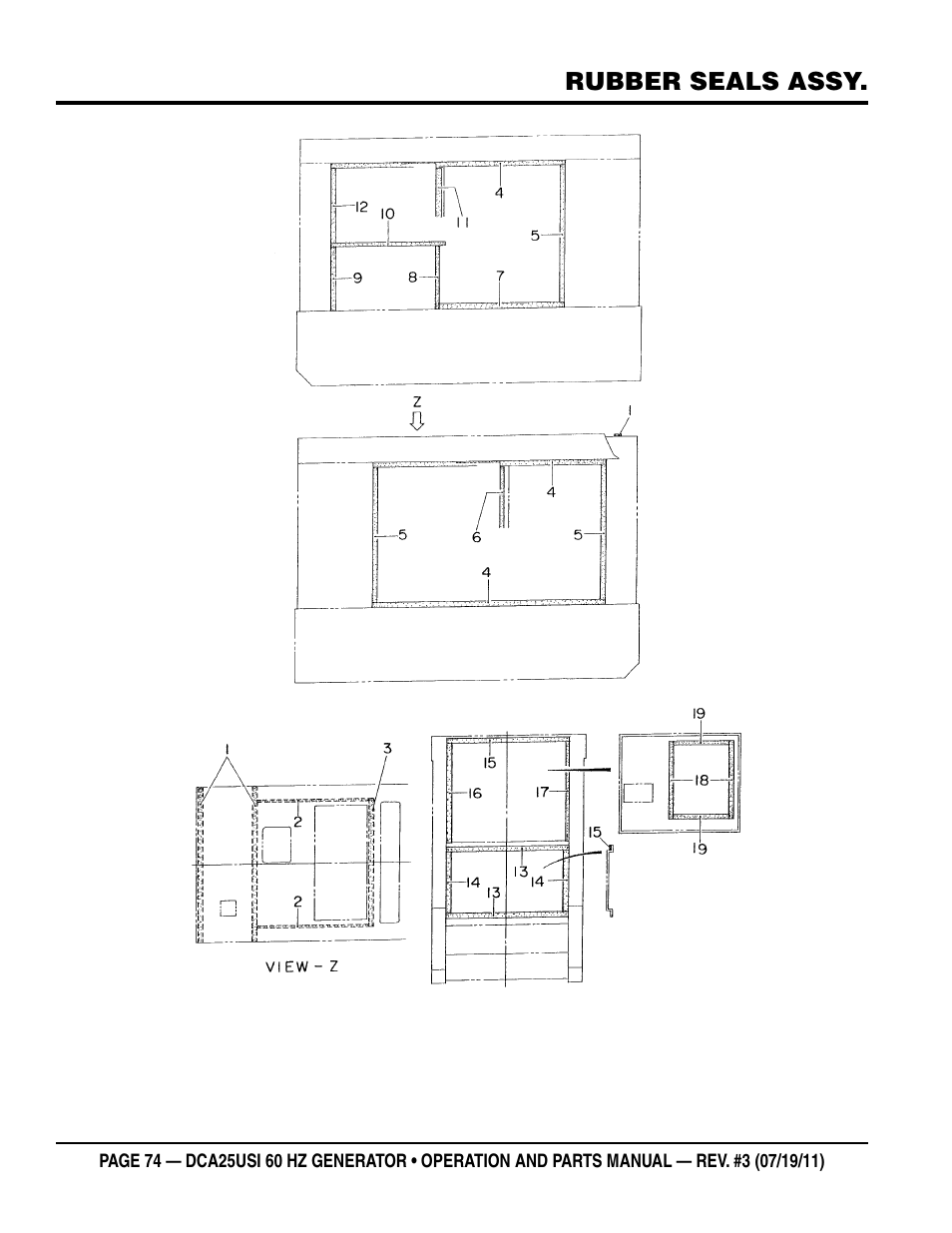 Multiquip MQ Power 60HZ Whisperwatt Generator DCA25USI User Manual | Page 74 / 80