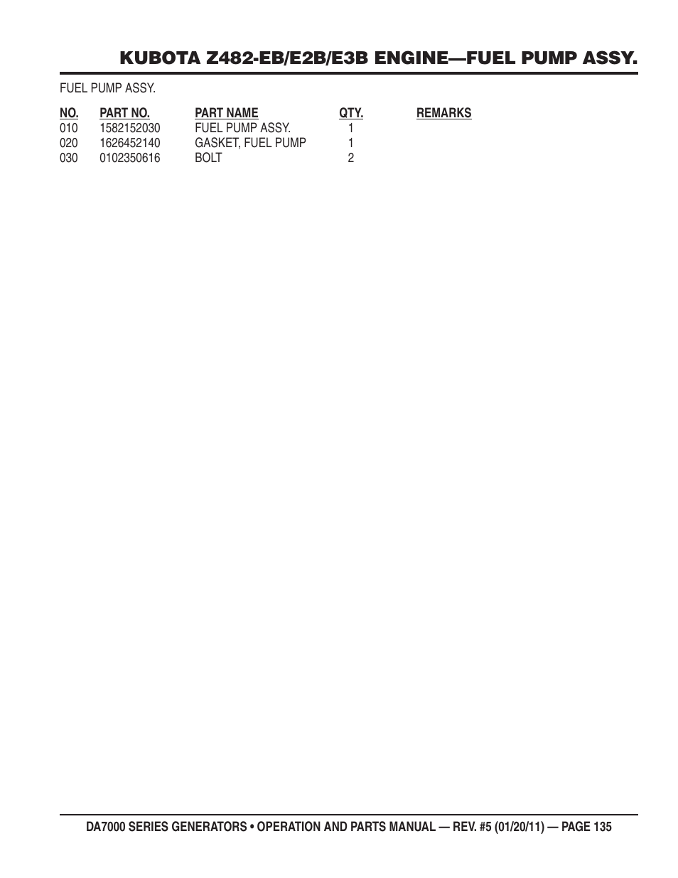 Multiquip DA700SSW User Manual | Page 135 / 172