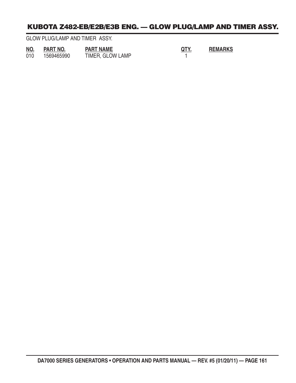 Multiquip DA700SSW User Manual | Page 161 / 172