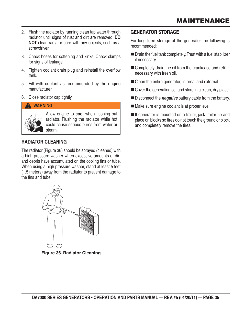 Maintenance | Multiquip DA700SSW User Manual | Page 35 / 172