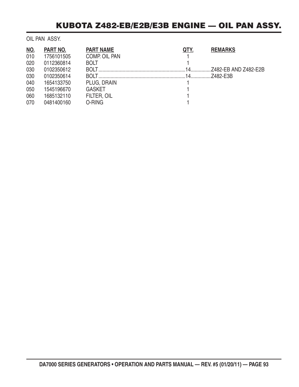 Multiquip DA700SSW User Manual | Page 93 / 172