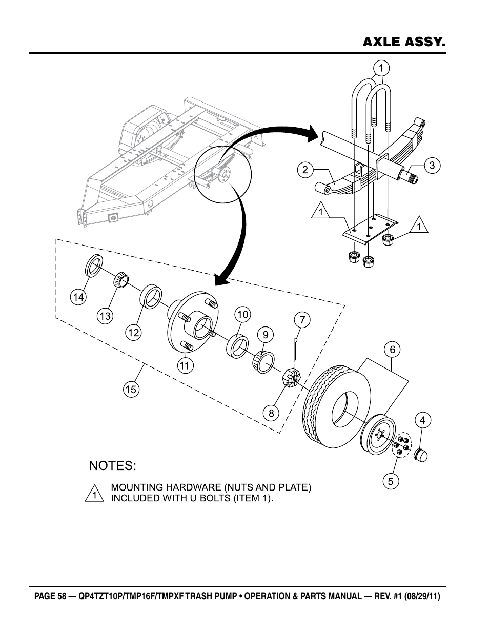 Multiquip TRASH PUMP (hatz 1B40u-2203a diesel engine) Qp4tZt10p User Manual | Page 58 / 118