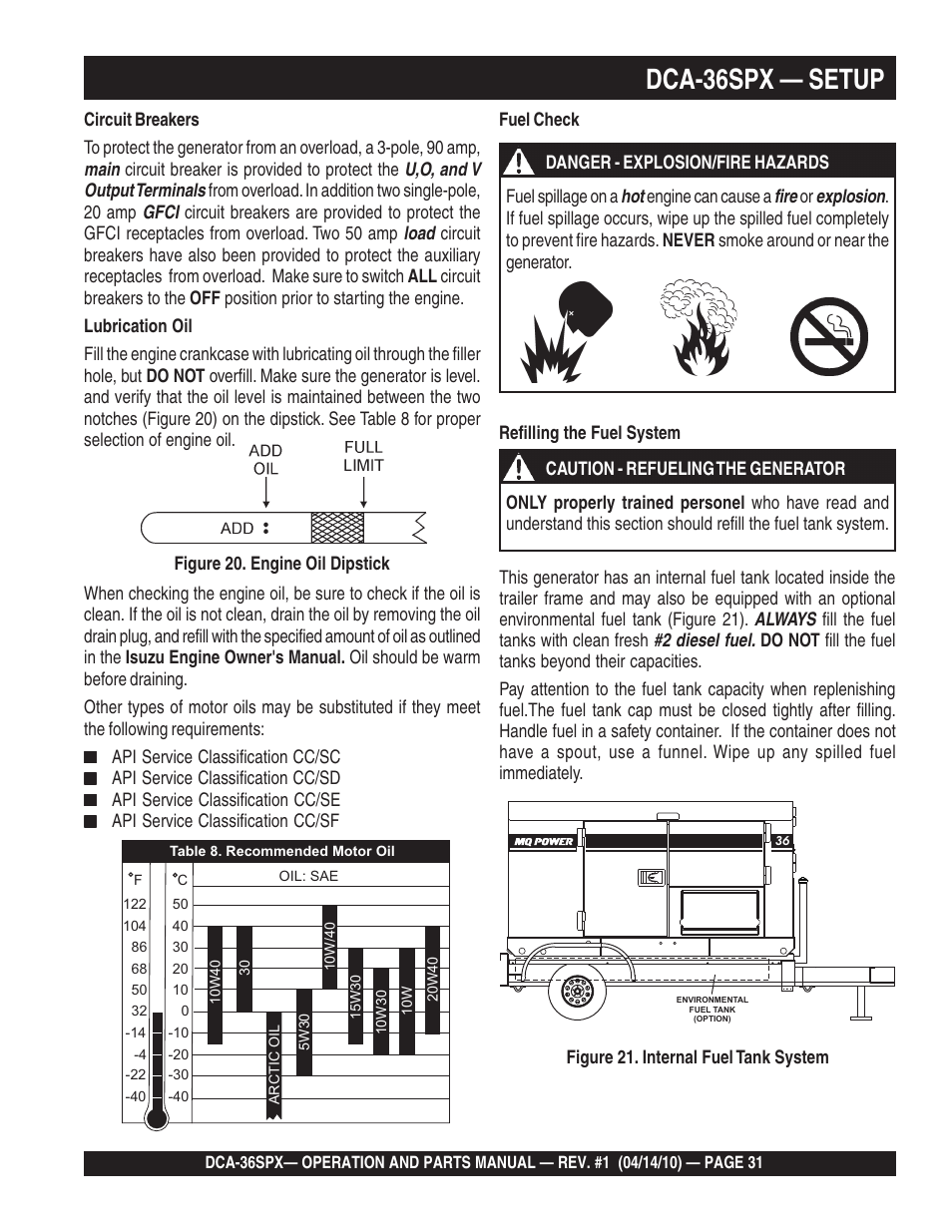 1dca-36spx — setup | Multiquip MQ Power Whisperwatt Series DCA-36SPX User Manual | Page 31 / 84