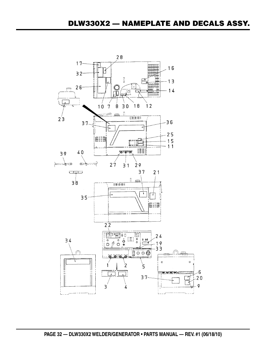 Multiquip  WElDEr/gEnEratOr (KuBOta D902E3BWDDE2 DIEsEl EngInE) DlW330X2 User Manual | Page 32 / 118