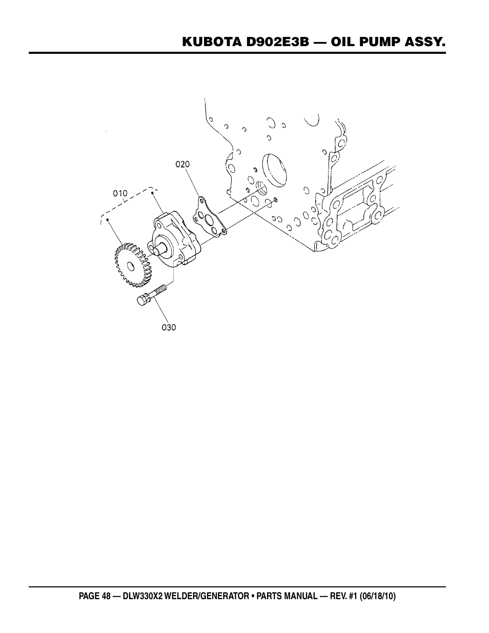 Multiquip  WElDEr/gEnEratOr (KuBOta D902E3BWDDE2 DIEsEl EngInE) DlW330X2 User Manual | Page 48 / 118