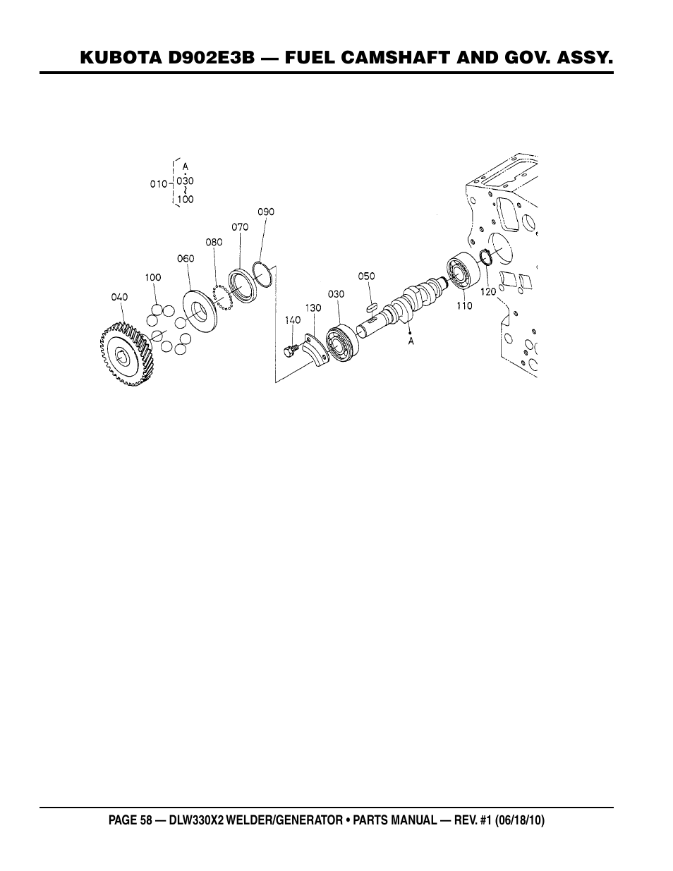 Multiquip  WElDEr/gEnEratOr (KuBOta D902E3BWDDE2 DIEsEl EngInE) DlW330X2 User Manual | Page 58 / 118