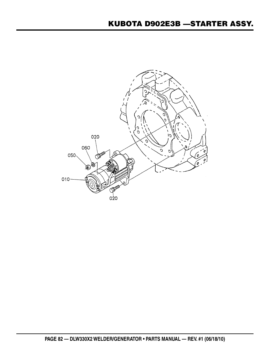 Multiquip  WElDEr/gEnEratOr (KuBOta D902E3BWDDE2 DIEsEl EngInE) DlW330X2 User Manual | Page 82 / 118