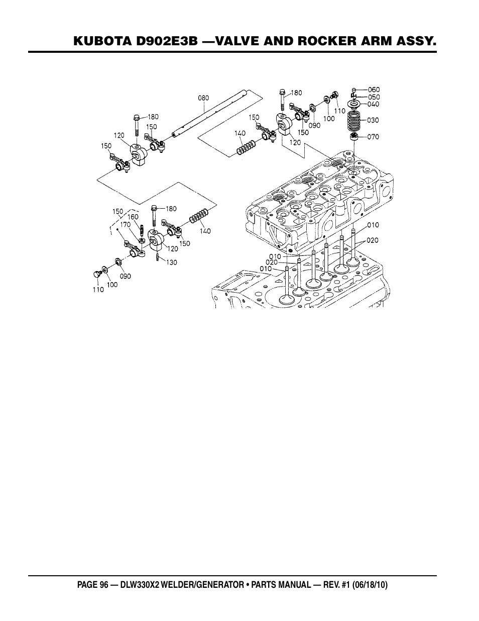 Multiquip  WElDEr/gEnEratOr (KuBOta D902E3BWDDE2 DIEsEl EngInE) DlW330X2 User Manual | Page 96 / 118