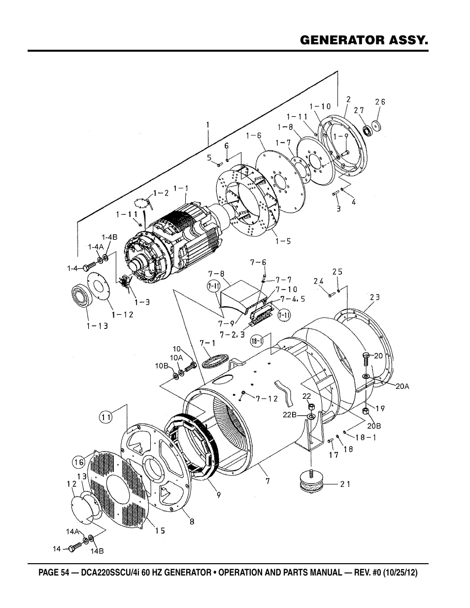 Multiquip 60 Hz Generator DCA220SSCU User Manual | Page 54 / 90