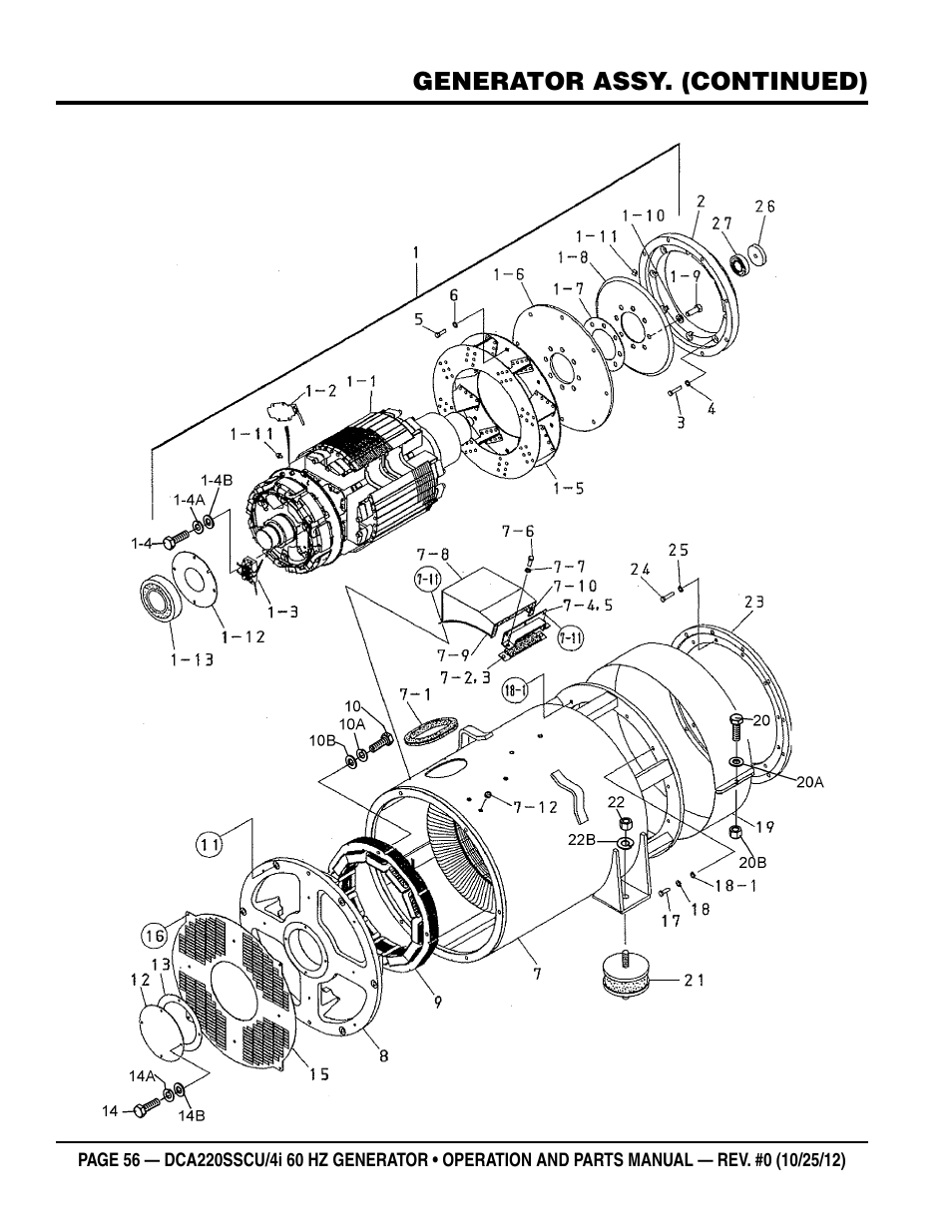Multiquip 60 Hz Generator DCA220SSCU User Manual | Page 56 / 90