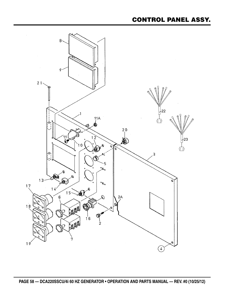 Multiquip 60 Hz Generator DCA220SSCU User Manual | Page 58 / 90