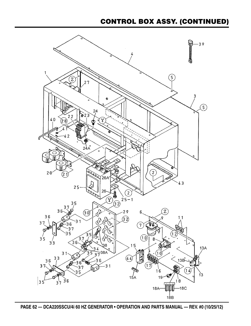 Multiquip 60 Hz Generator DCA220SSCU User Manual | Page 62 / 90