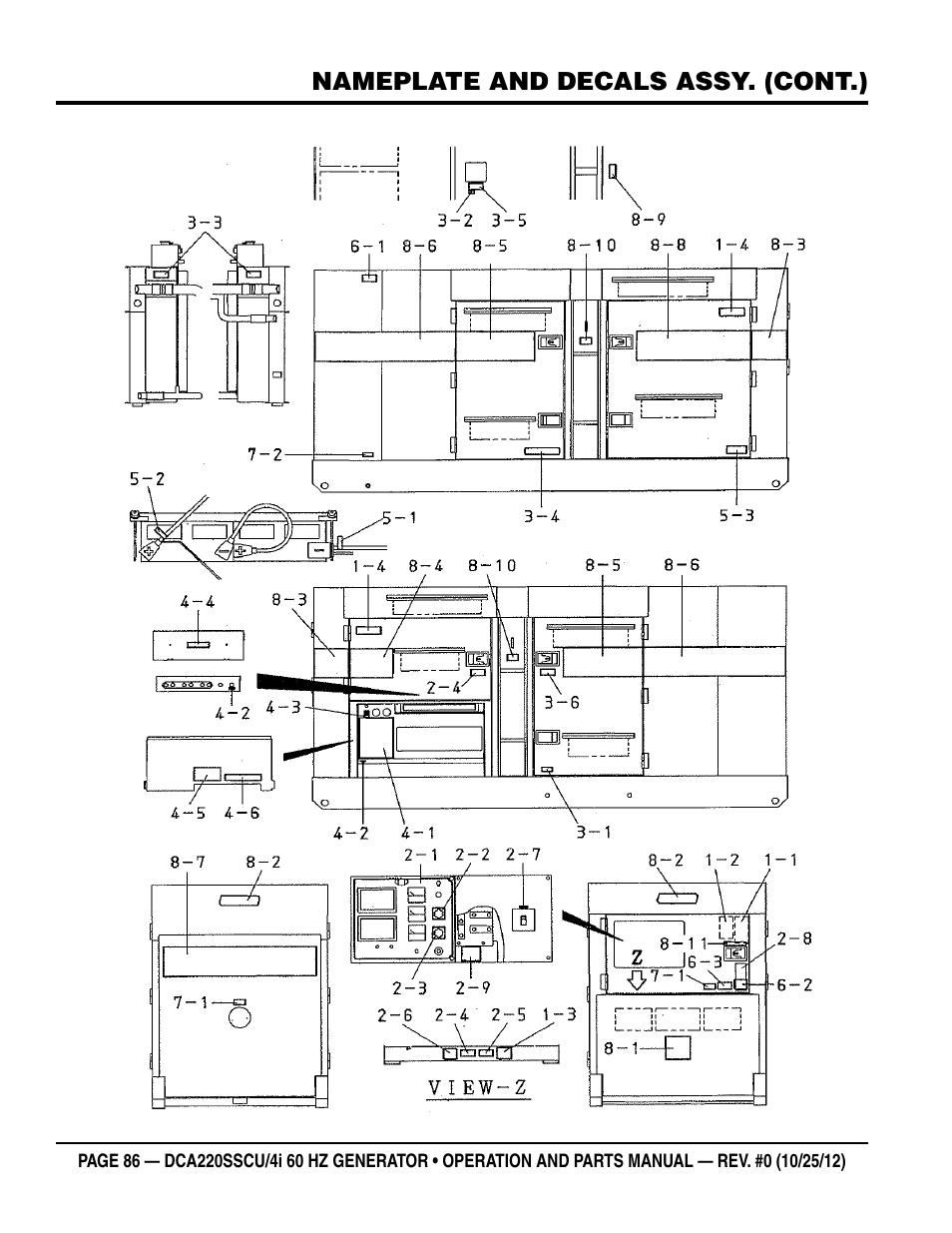 Multiquip 60 Hz Generator DCA220SSCU User Manual | Page 86 / 90