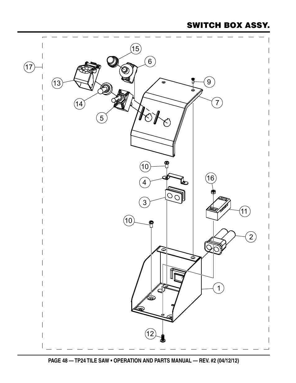 Multiquip tile saw tp24 User Manual | Page 48 / 54