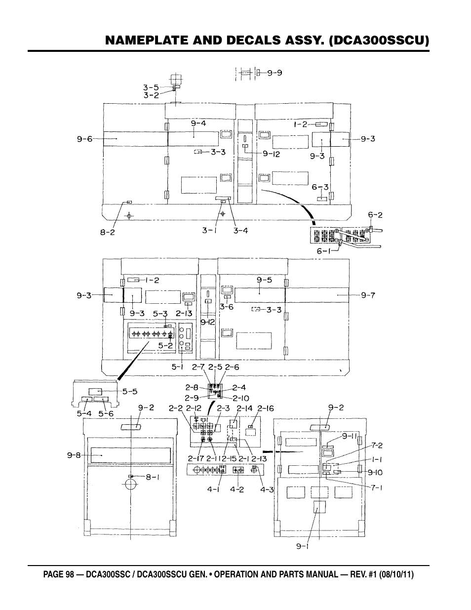 Multiquip Whisperwatt Series 60HZ Generator (Cummins QSL9-G3 Diesel Engine) DCA300SSCU User Manual | Page 98 / 104