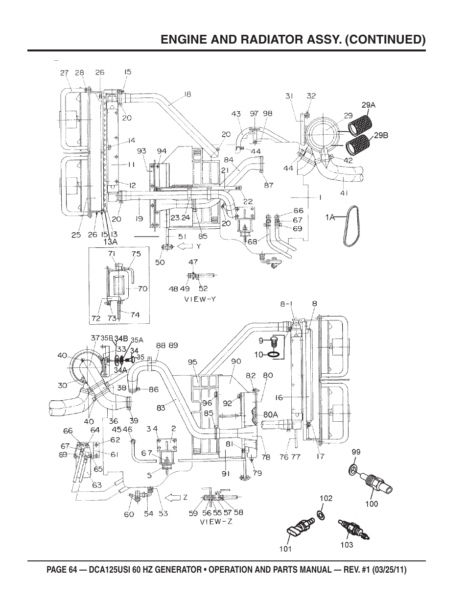 Multiquip MQ Power 60 HZ Generator DCA125USI User Manual | Page 64 / 90