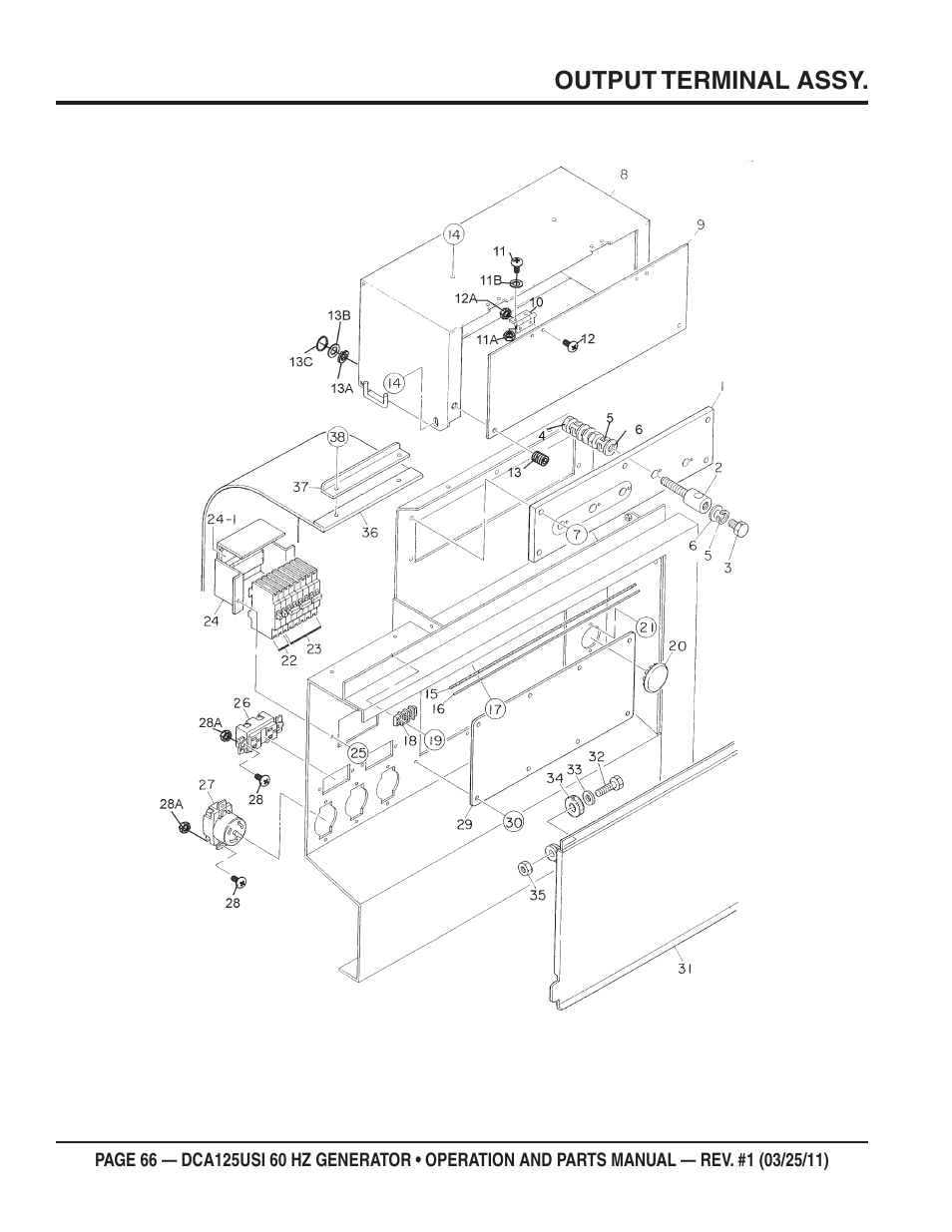 Multiquip MQ Power 60 HZ Generator DCA125USI User Manual | Page 66 / 90