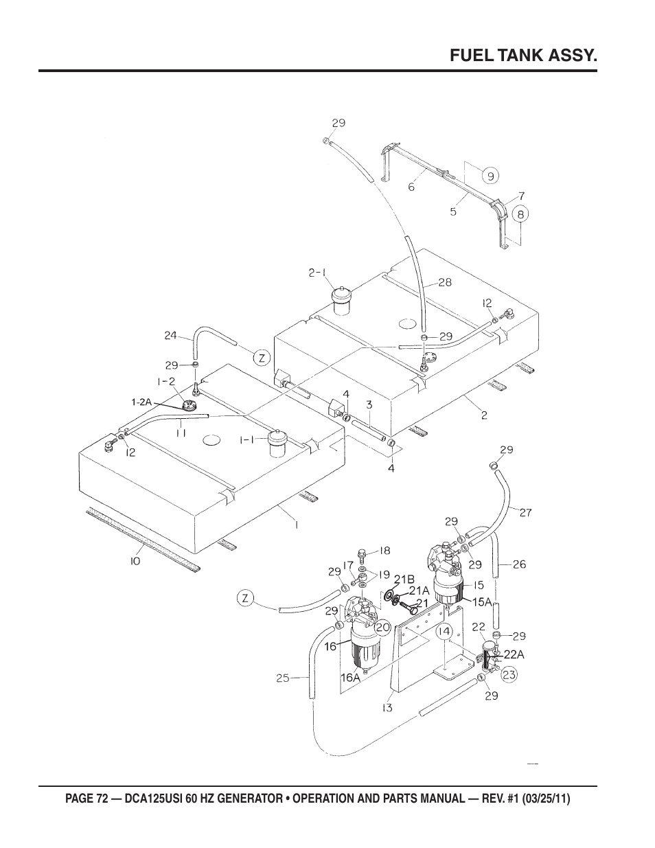 Multiquip MQ Power 60 HZ Generator DCA125USI User Manual | Page 72 / 90