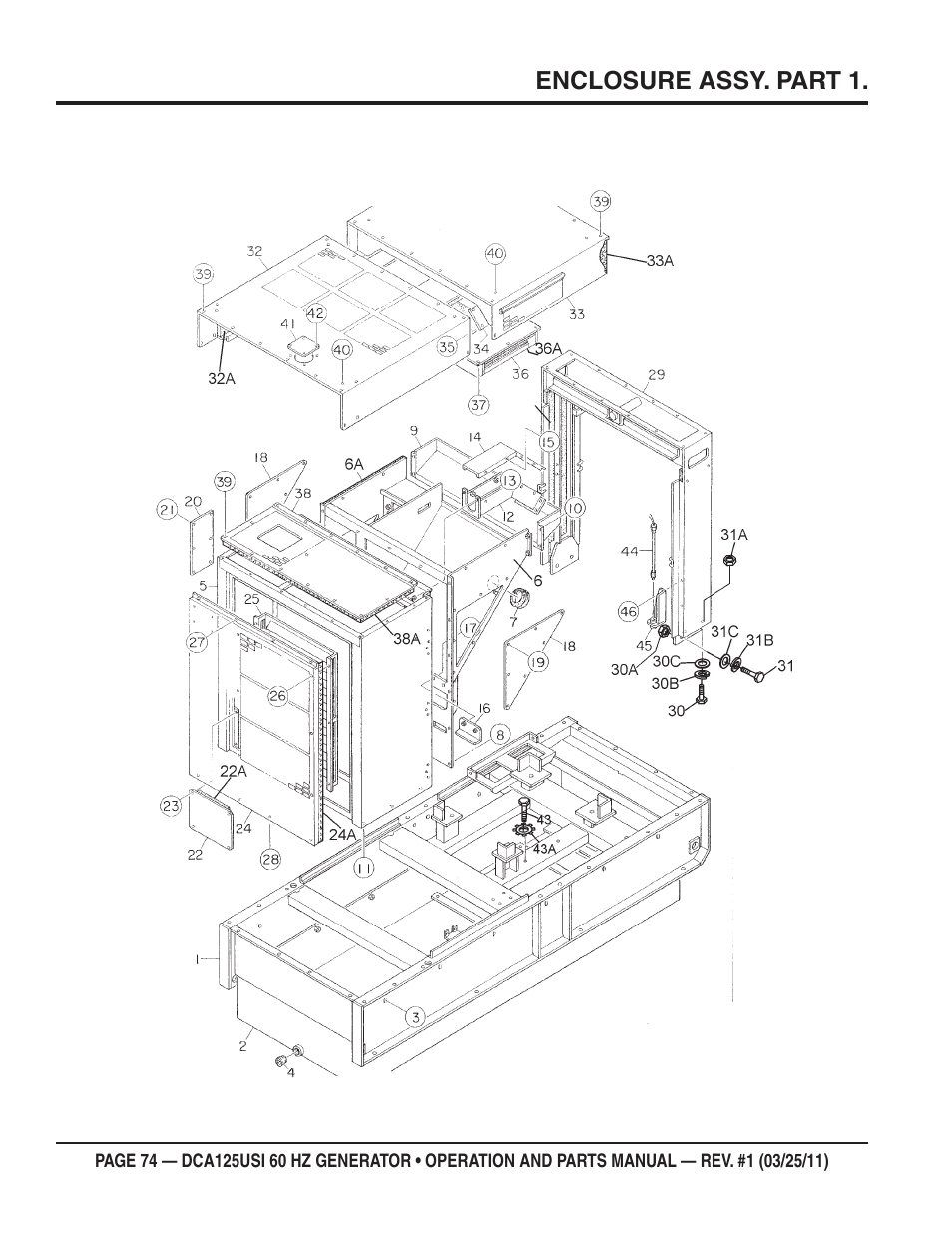 Multiquip MQ Power 60 HZ Generator DCA125USI User Manual | Page 74 / 90