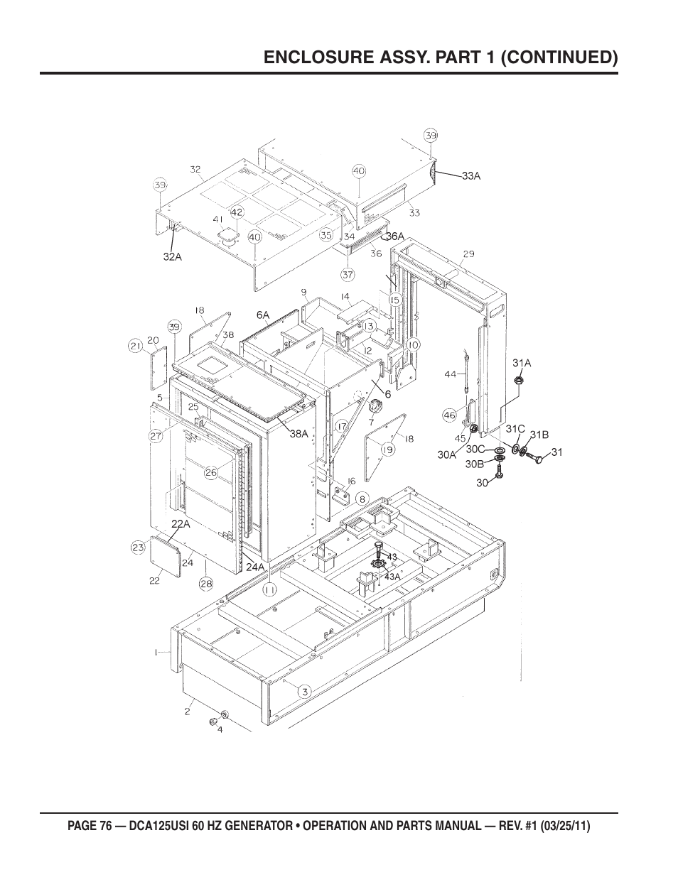 Multiquip MQ Power 60 HZ Generator DCA125USI User Manual | Page 76 / 90