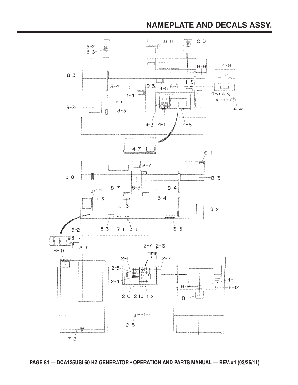 Multiquip MQ Power 60 HZ Generator DCA125USI User Manual | Page 84 / 90