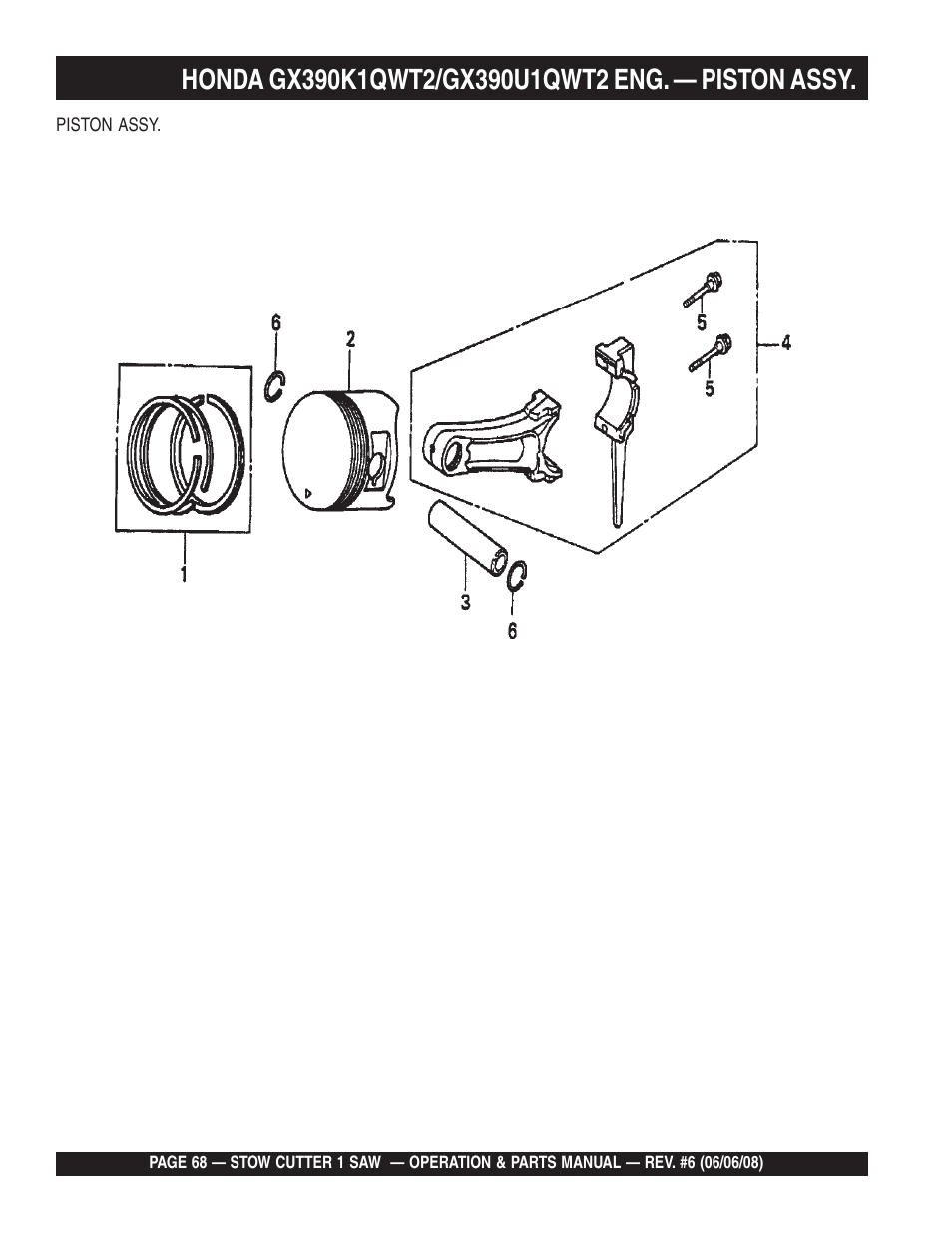 Multiquip Cutter 1 Concrete/Asphalt Saw CD605E16 (5 HP Electric Motor) User Manual | Page 68 / 76