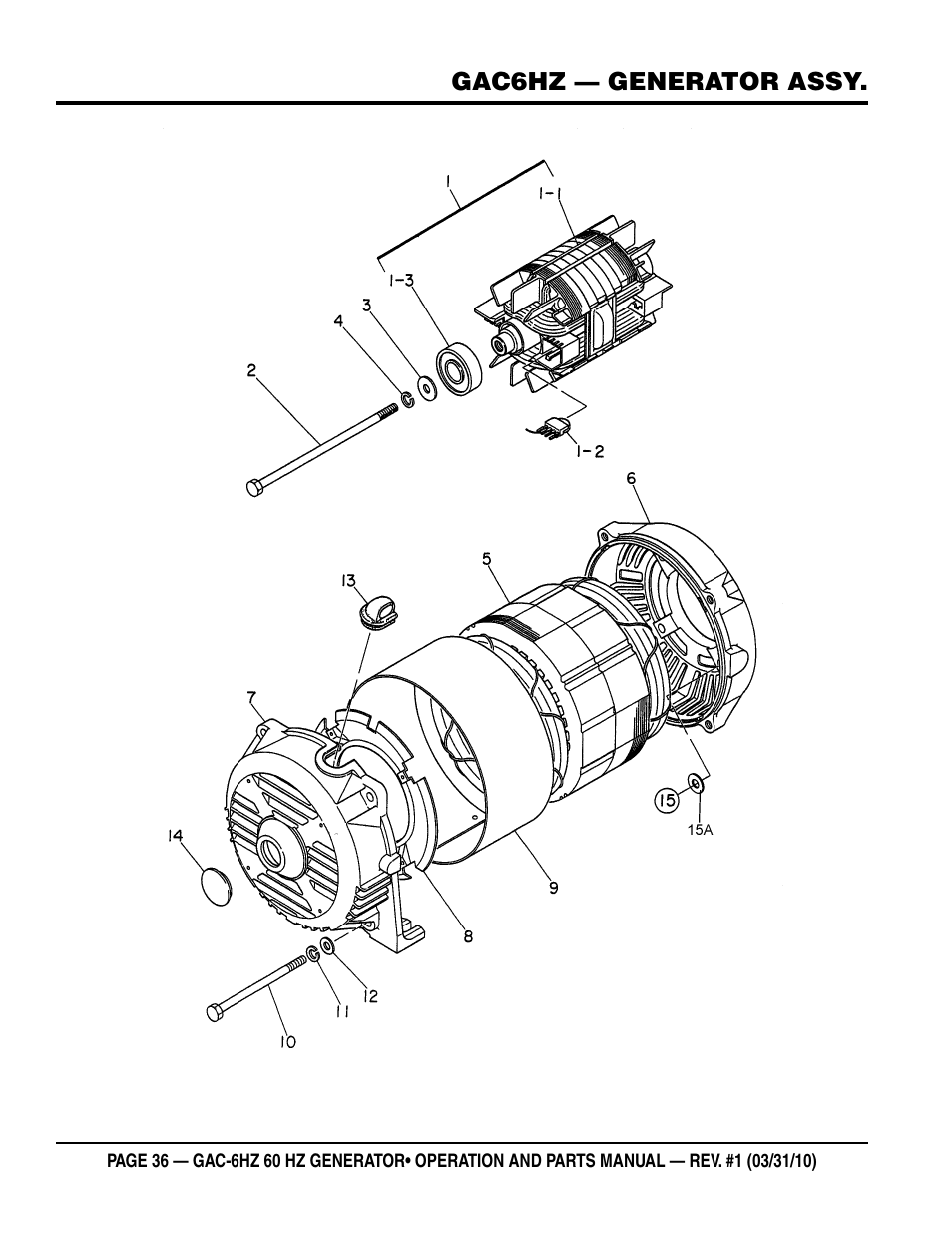 Multiquip pOrtable generatOr (HOnda gX340 gasOline engine) gaC6HZ User Manual | Page 36 / 84